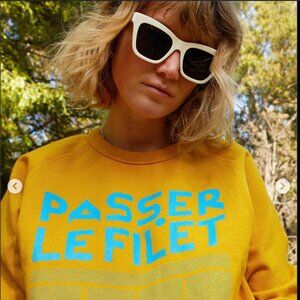 RARE LIMITED-EDITION | Clare V. | CV x Racquet Mag Sweatshirt | Small